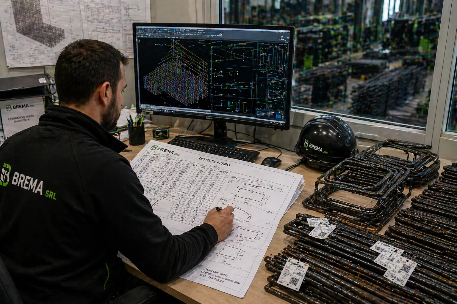 Ufficio tecnico distinta ferro CAD Brema SRL